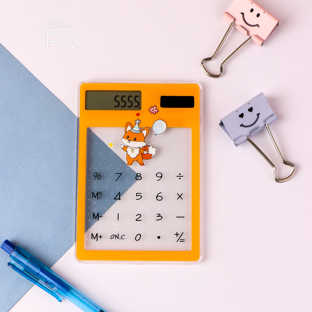 Transparent Body Glass Solar Calculator