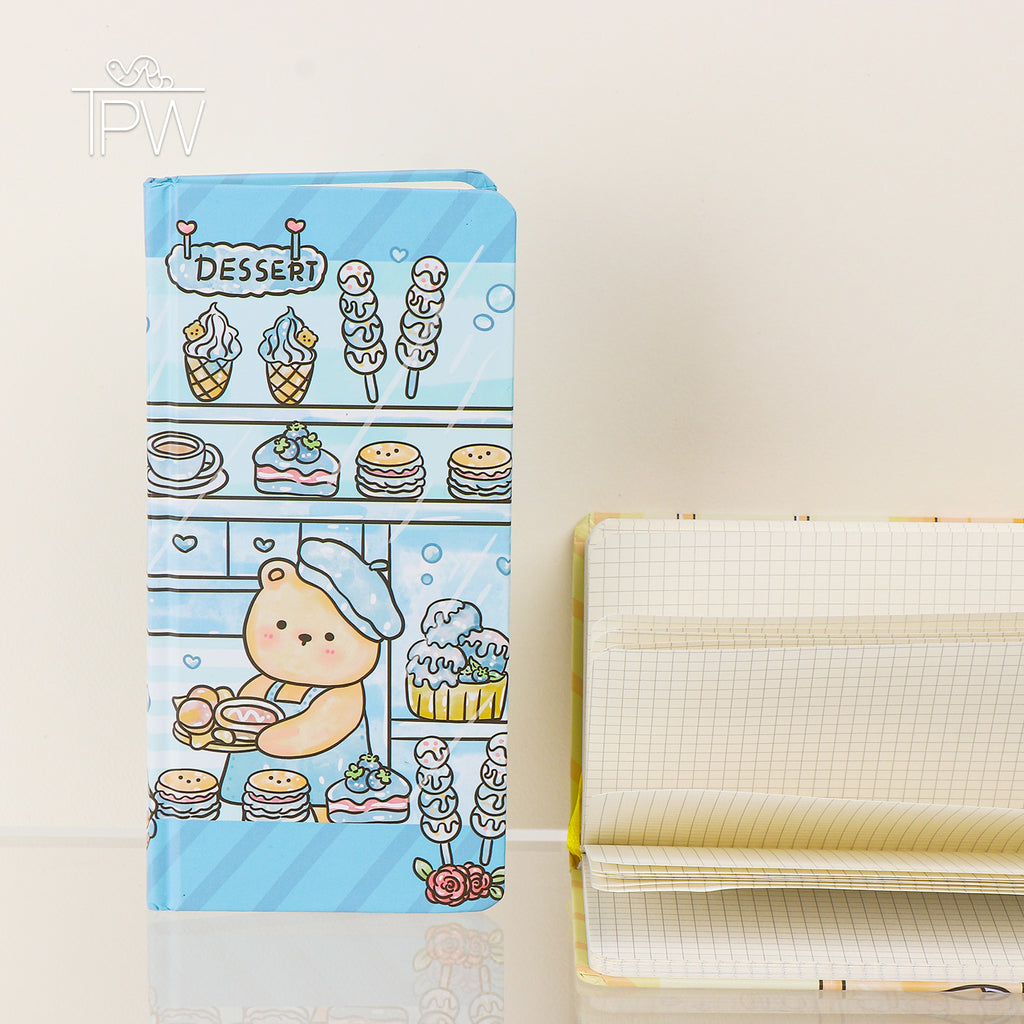 Hard Cover Cartoon Characters Grid Pages Notebook