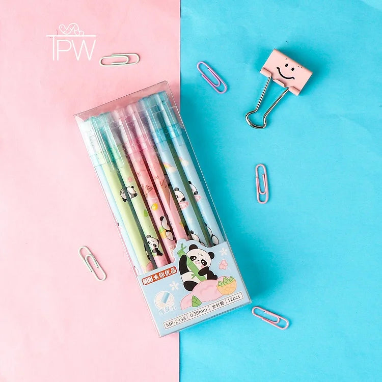 Panda On Field Removable Gel Pens