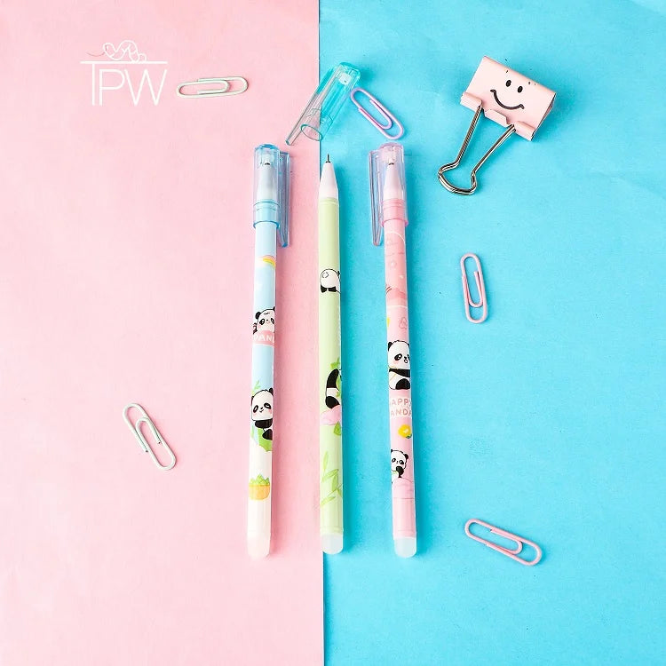 Panda On Field Removable Gel Pens