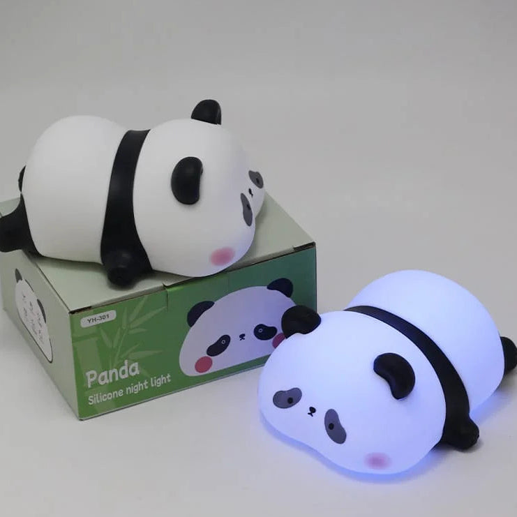 Panda Silicon Tap Light Bedside Table Lamp