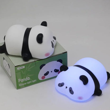 Panda Silicon Tap Light Bedside Table Lamp