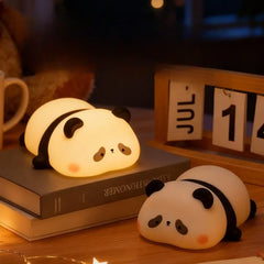 Panda Silicon Tap Light Bedside Table Lamp