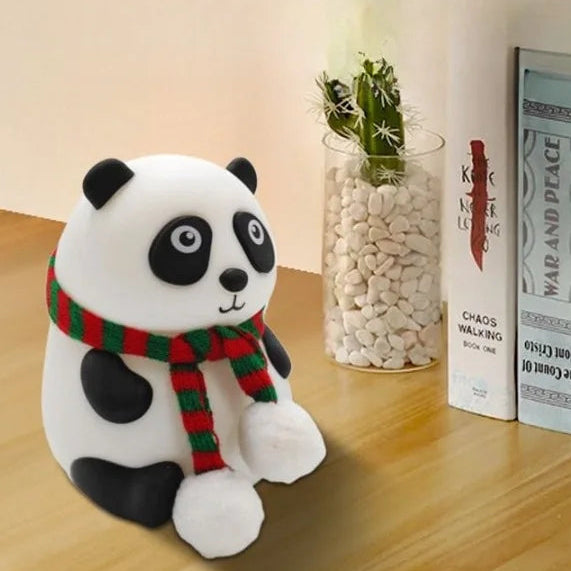 Panda with Mufler Night Table Lamp