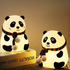 Panda with Mufler Night Table Lamp