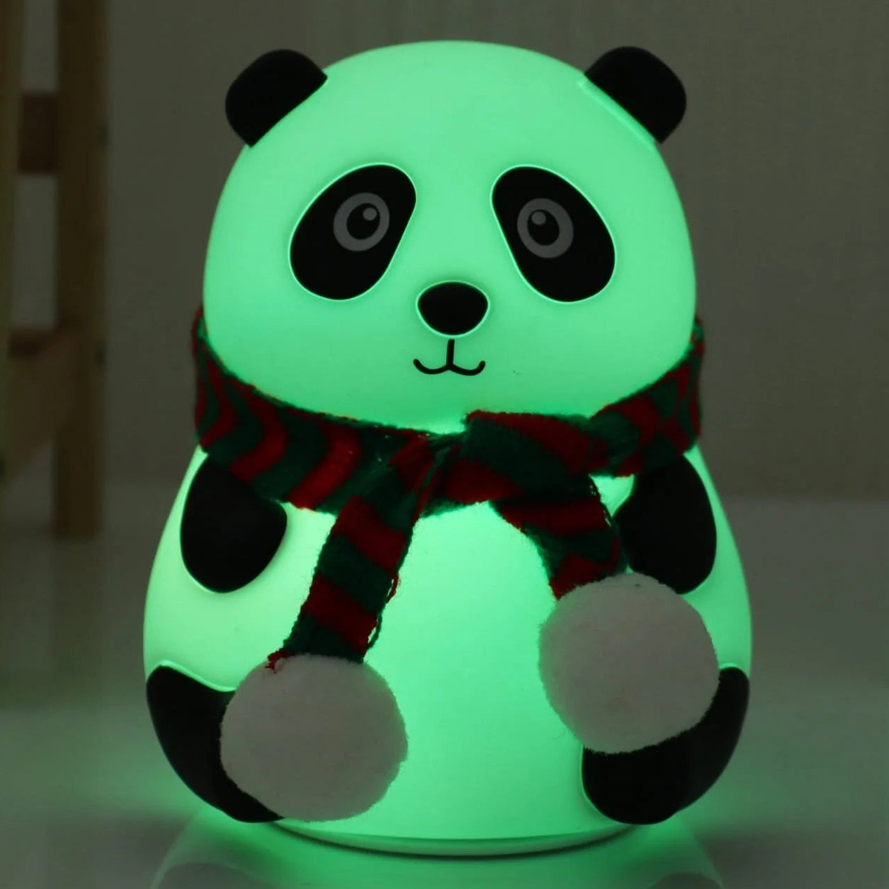 Panda with Mufler Night Table Lamp
