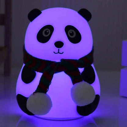 Panda with Mufler Night Table Lamp