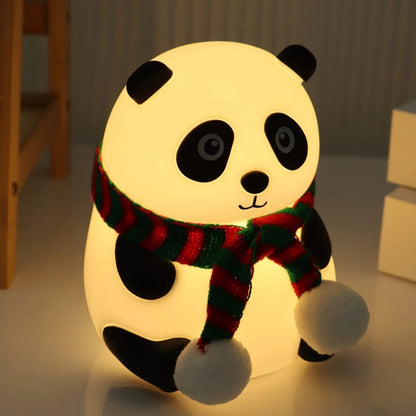 Panda with Mufler Night Table Lamp