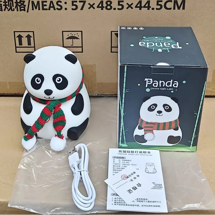 Panda with Mufler Night Table Lamp