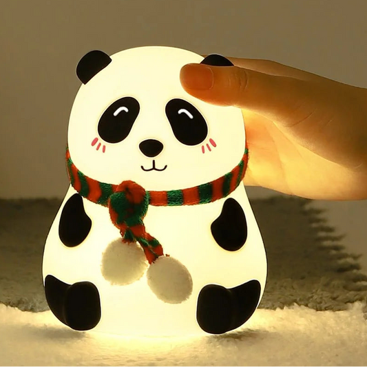 Panda with Mufler Night Table Lamp