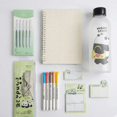 Panda Stationery Deal with Water Bottle