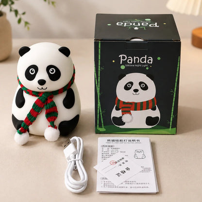 Panda with Mufler Night Table Lamp