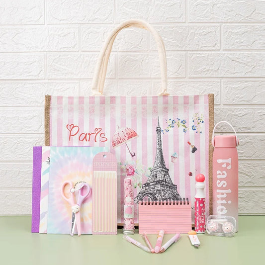 Paris-Inspired Pink Stationery Gift Set