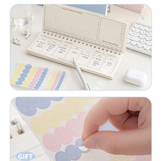 Pastel Colors Spiral Weekly Planner Notepad
