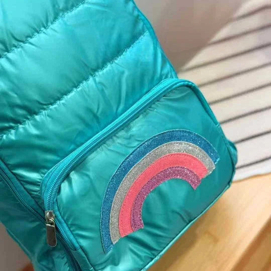 Cute Rainbow Puffer Backpack