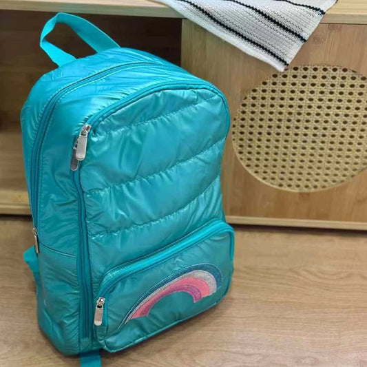 Cute Rainbow Puffer Backpack