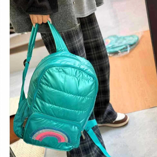 Cute Rainbow Puffer Backpack