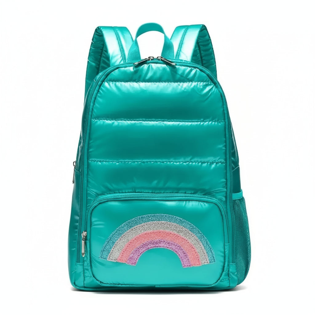 Cute Rainbow Puffer Backpack