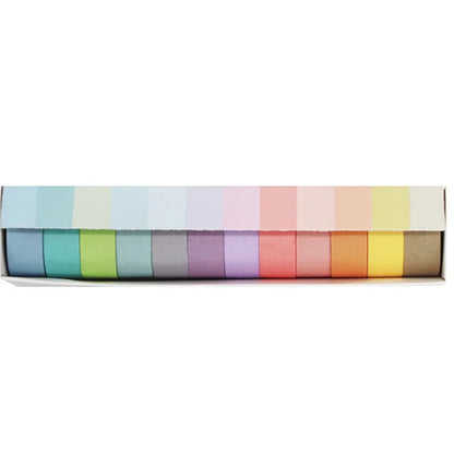12 Pcs Rainbow Pastel Washi Tape Set