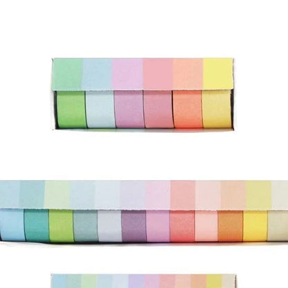 12 Pcs Rainbow Pastel Washi Tape Set