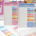 Pastel Color Planner PP Cover Flip-Up Notepad