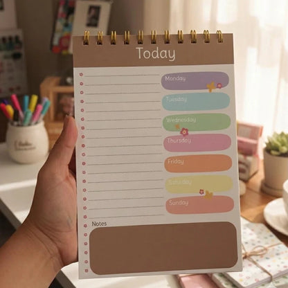 Today Planner PP Cover Flip-Up Notepad