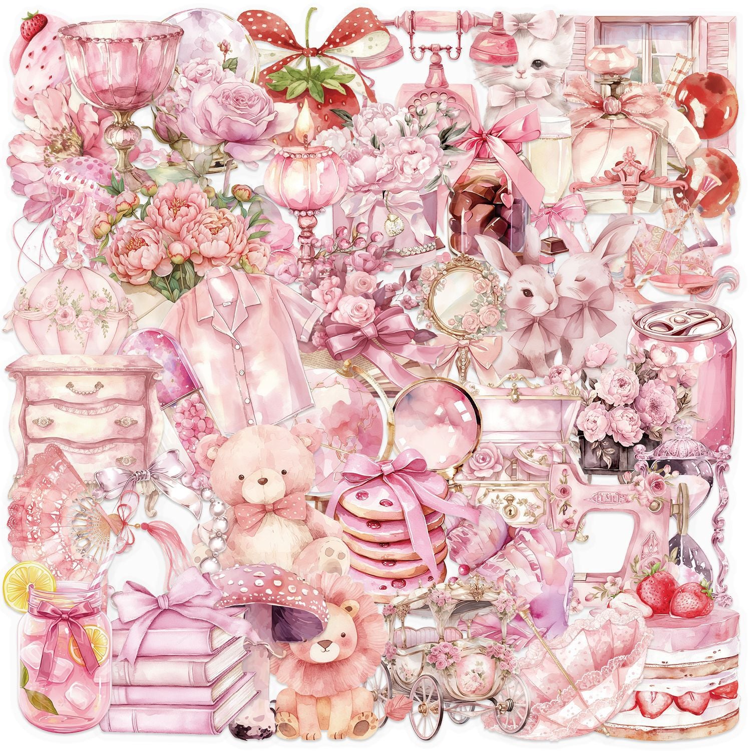 Pink Fairy Tale Stickers Pack – thepaperworm