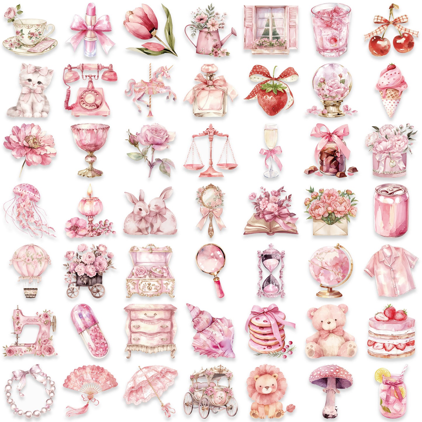 Pink Fairy Tale Stickers Pack
