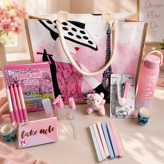 Pink Paris Stationery Gift Set for Girls