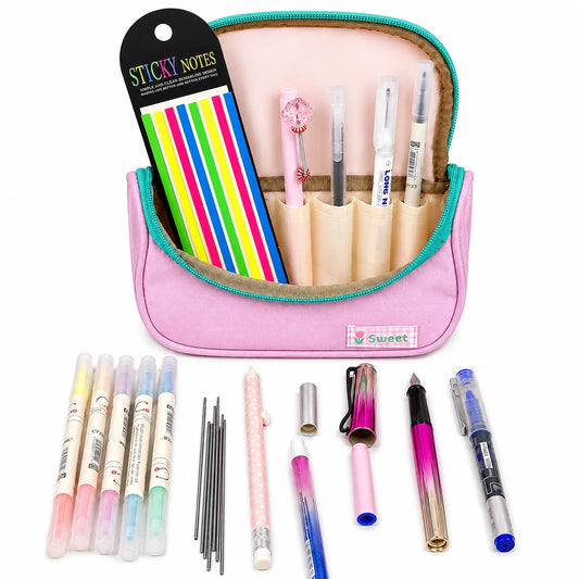 Pink Aesthetic School Stationery Kit