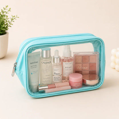 Embroidered Toiletry and Makeup Pouch