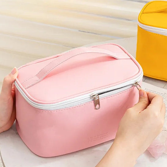 Portable Travel Makeup Case with Handle