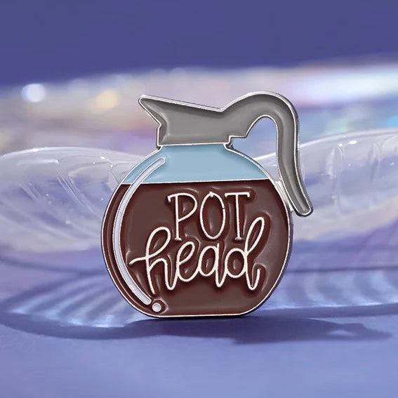 Pot Head Brooch Enamel Pin