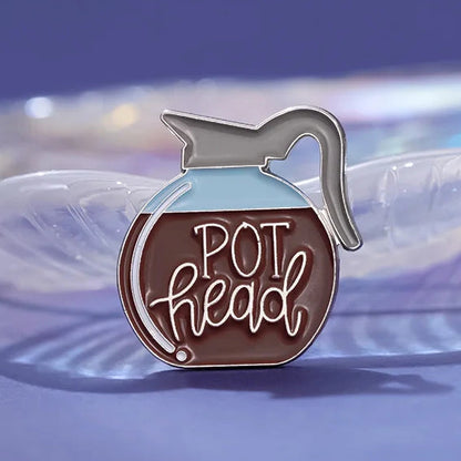 Pot Head Brooch Enamel Pin
