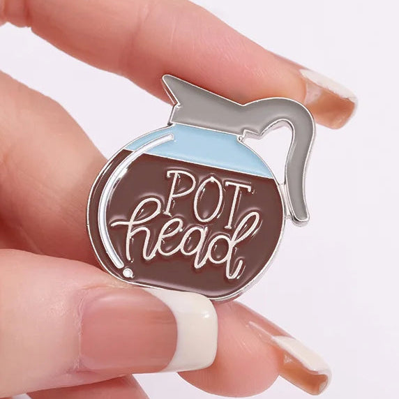 Pot Head Brooch Enamel Pin
