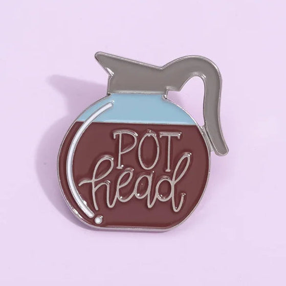 Pot Head Brooch Enamel Pin