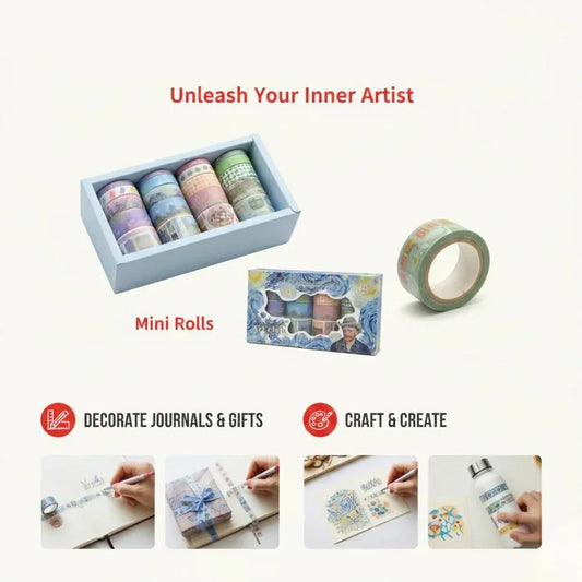 Van Gogh Inspired Art Washi Tape Set