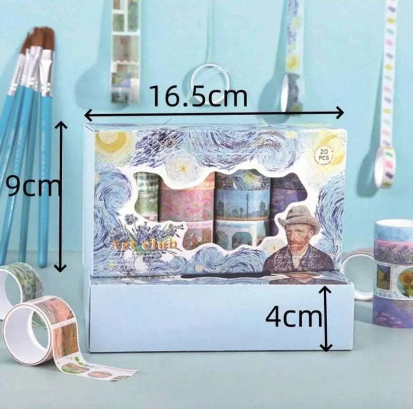 Van Gogh Inspired Art Washi Tape Set