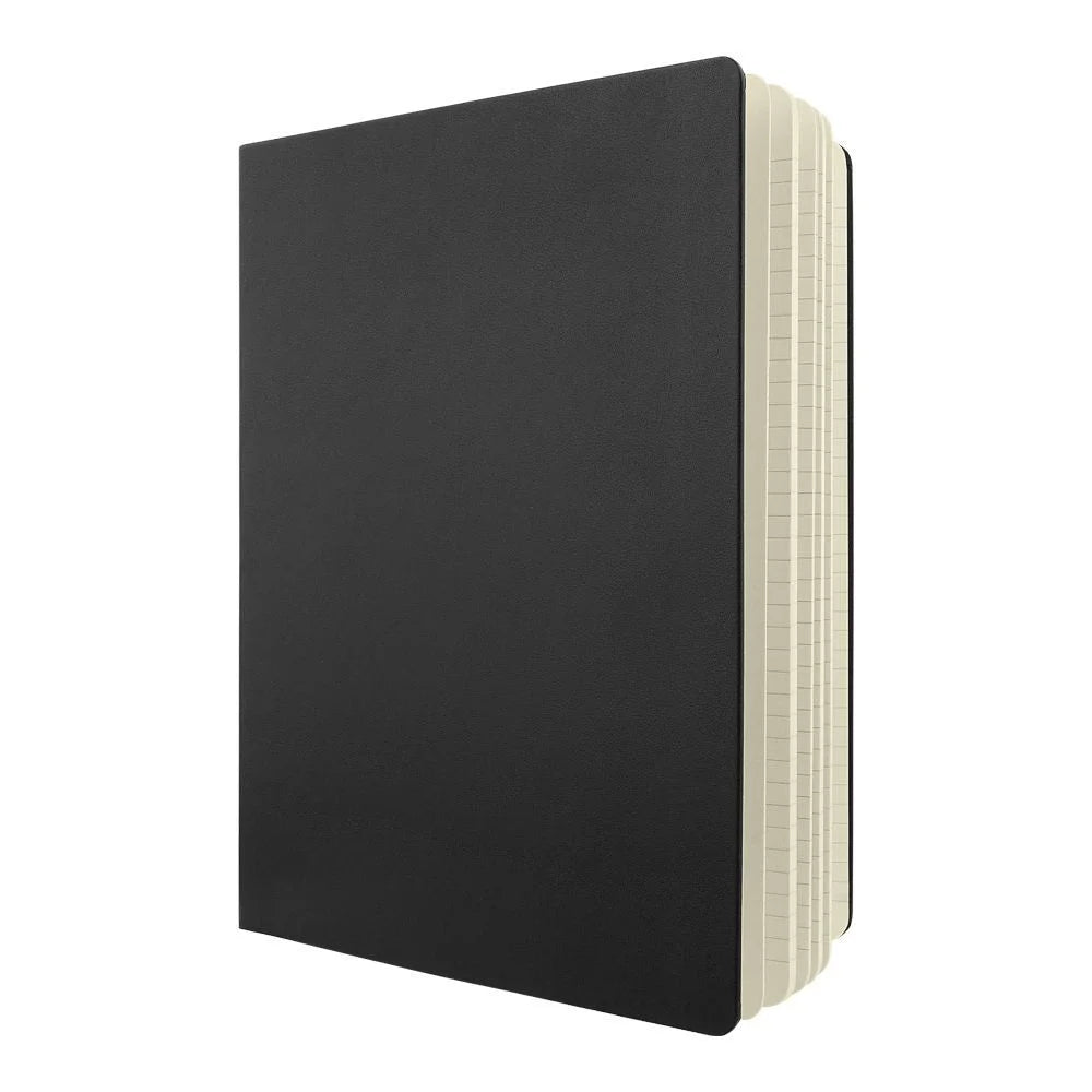 Classic Black Hardcover Notebook with Elastic Closure