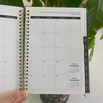 2026 Premium Coil Design Galaxy Star Weekly & Monthly Planner with Strap