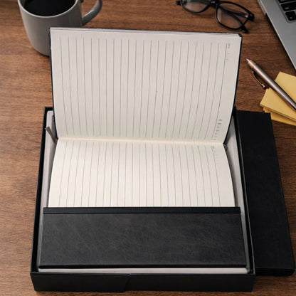 Premium Leather Notebook Gift Box with Metal Pen
