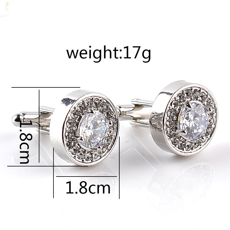 Premium Rhinestone Cufflinks