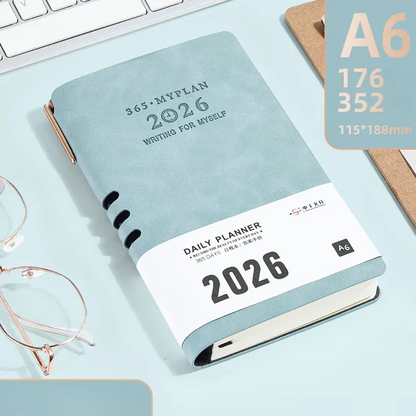 Premium Soft Cover 365 Days Daily Planner With Pen