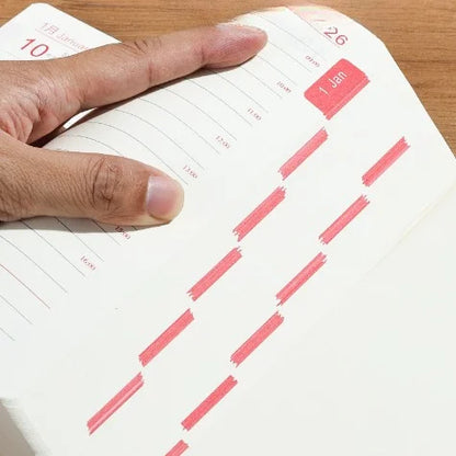 Premium Soft Cover 365 Days Daily Planner With Pen