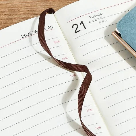 Premium Soft Cover 365 Days Daily Planner With Pen