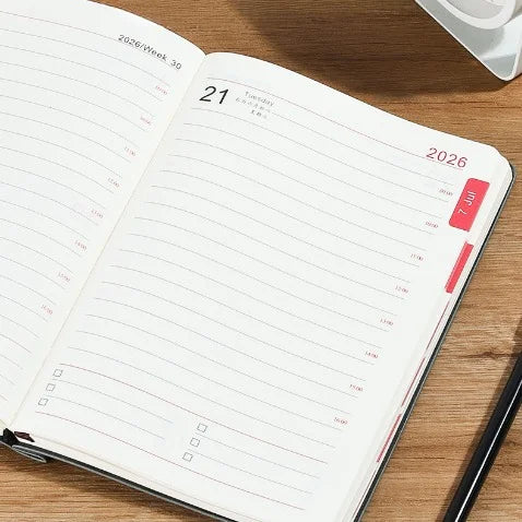Premium Soft Cover 365 Days Daily Planner With Pen