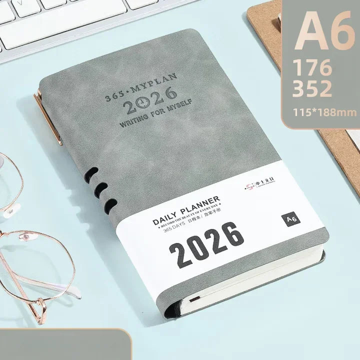 Premium Soft Cover 365 Days Daily Planner With Pen