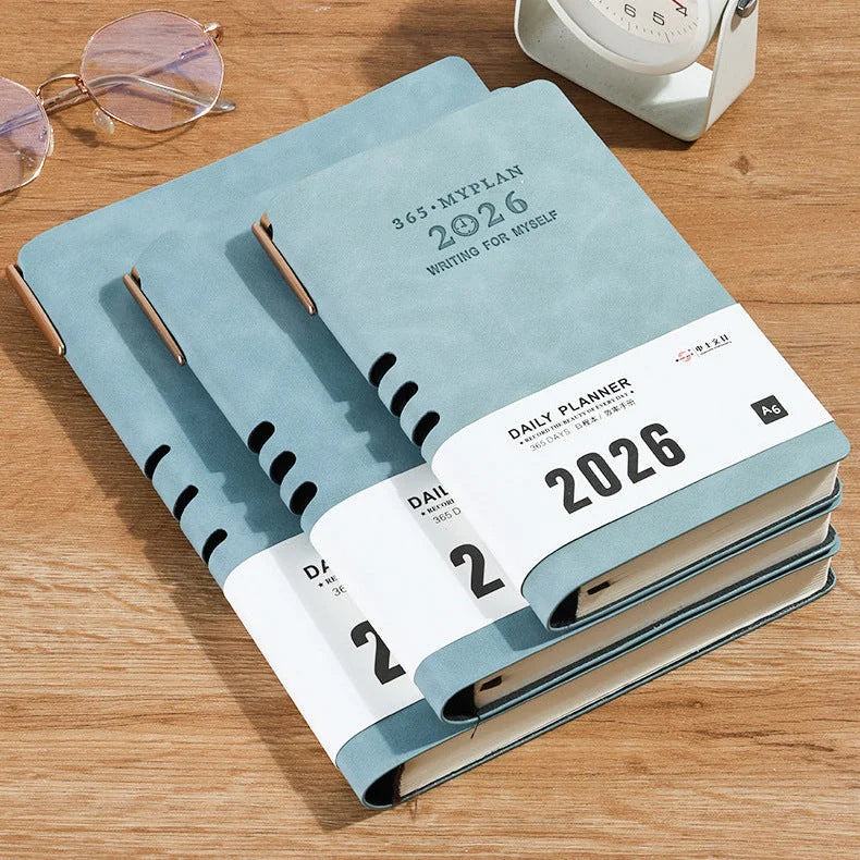 Premium Soft Cover 365 Days Daily Planner With Pen