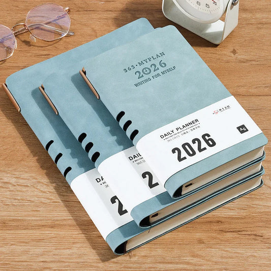 Premium Soft Cover 365 Days Daily Planner With Pen