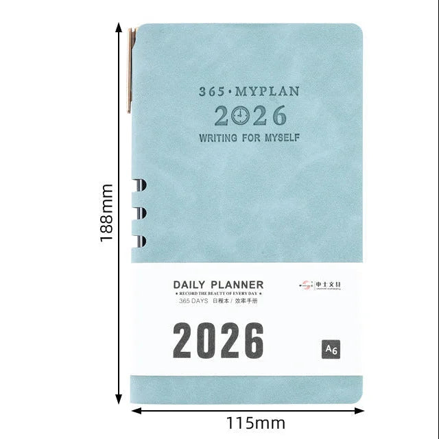 Premium Soft Cover 365 Days Daily Planner With Pen